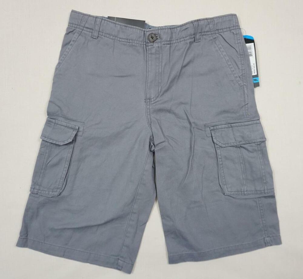 TONY HAWK NEW YOUTH BOYS 16 H GREY CHARCOAL COTTON CARGO SHORTS